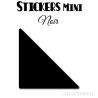 616 Triangles 0,8 cm - Stickers étiquettes gommettes