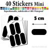 40 Etiquettes 5 cm - Stickers mini gommettes