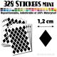 328 Losanges 1,2 cm - Stickers mini gommettes