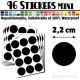 96 Ronds 2,2 cm - Stickers mini gommettes