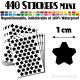 440 Etoiles 1 cm - Stickers mini gommettes