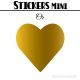 48 Coeurs 3 cm - Stickers mini gommettes