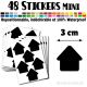 48 Maisons 3 cm - Stickers mini gommettes